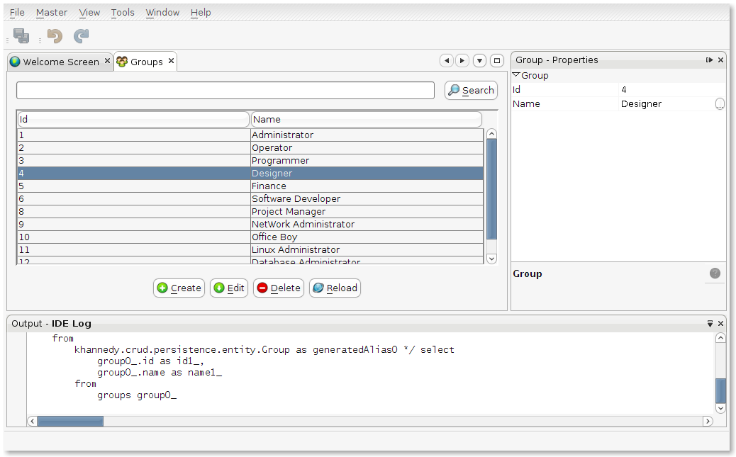 Contoh Project CRUD Menggunakan NetBeans Platform dan Java 