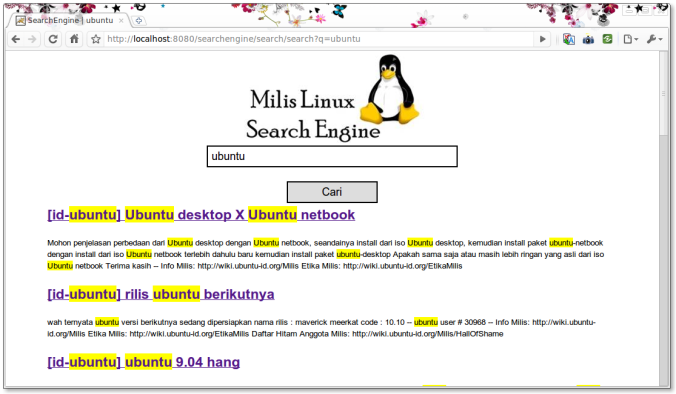 SearchEngine - Ubuntu