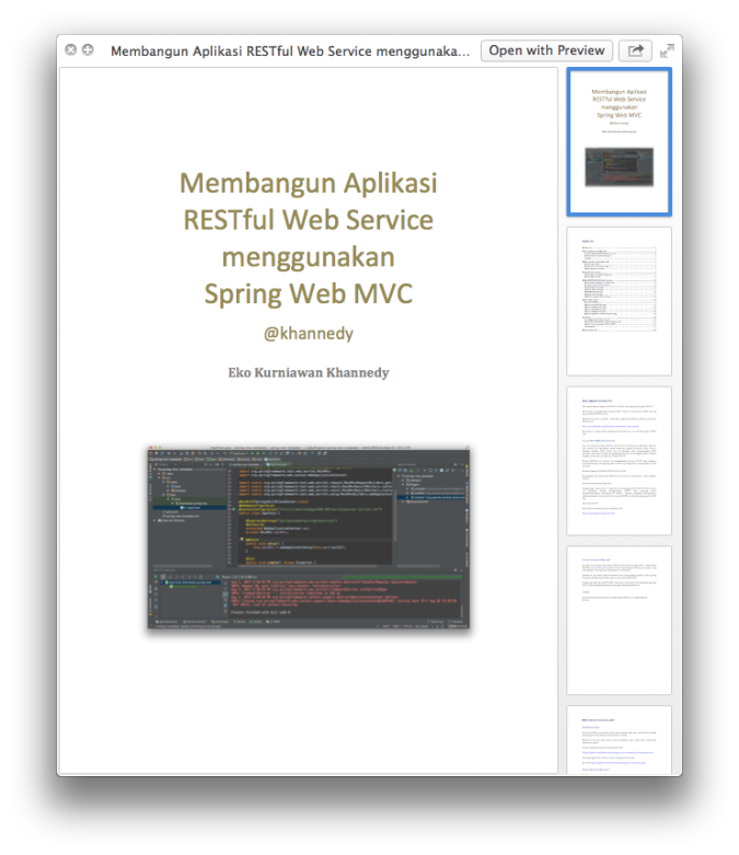 Membangun Aplikasi RESTful Web Service Menggunakan Spring WEB Mvc